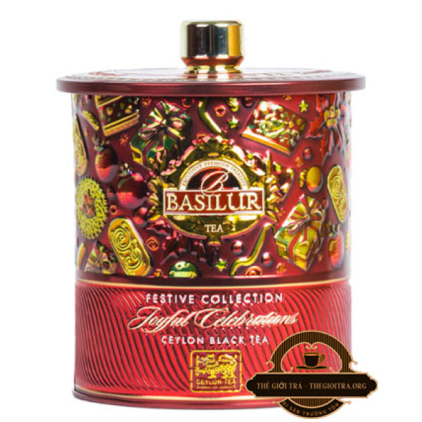 Trà Basilur Festive Jouful Celebrations hộp thiếc 75g Trà Basilur Festive Jouful Celebrations hộp thiếc 75g