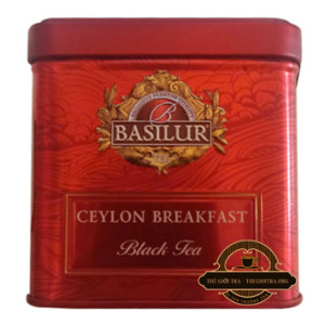 Trà đen Basilur Ceylon Breakfast hộp thiếc 50g