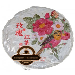 Trà Phổ Nhĩ chín Hoa Hồng Phong Lan 100g