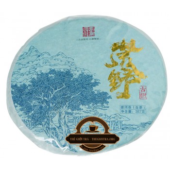 Trà Phổ Nhĩ Sống hoang dã Vân Khải Hào cổ thụ bánh 357g