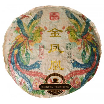 Trà Phổ Nhĩ sống Phượng Hoàng Vàng bánh 357g