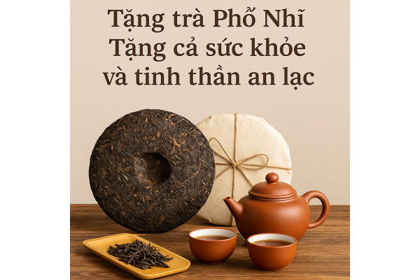 Tặng trà Phổ Nhĩ – tặng cả sức khỏe và tinh thần an lạc