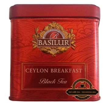 Trà đen Basilur Ceylon Breakfast hộp thiếc 50g phù hợp với nhu cầu thưởng thức hằng ngày và biếu tặng
