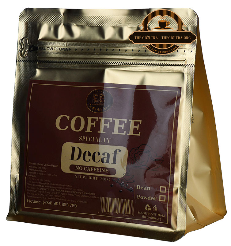 Cà phê Decaf Specialty không Cafein rang xay