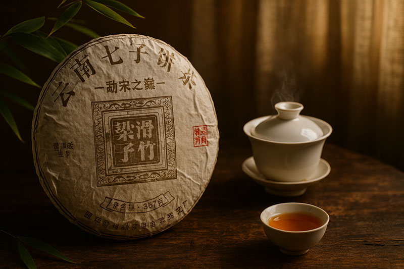 Trà Phổ Nhĩ sống Hoạt Trúc Lương Tử Huazhu Liangzi thuộc vùng Tây Song Bản Nạp