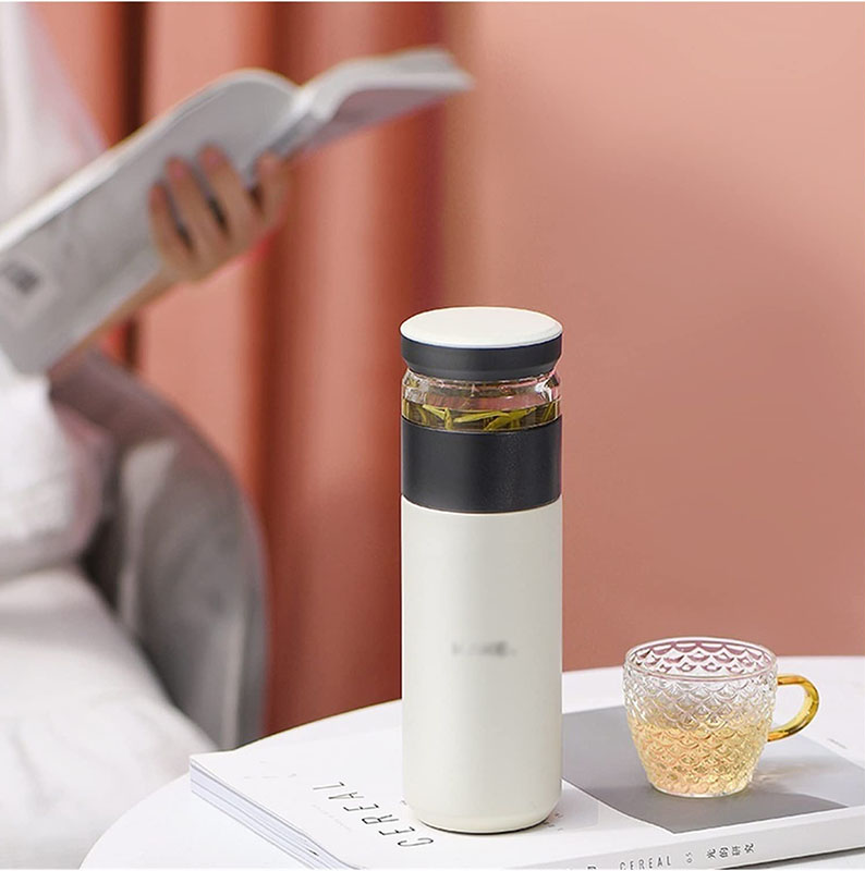  Pha trà Phổ Nhĩ bằng ly giữ nhiệt cá nhân